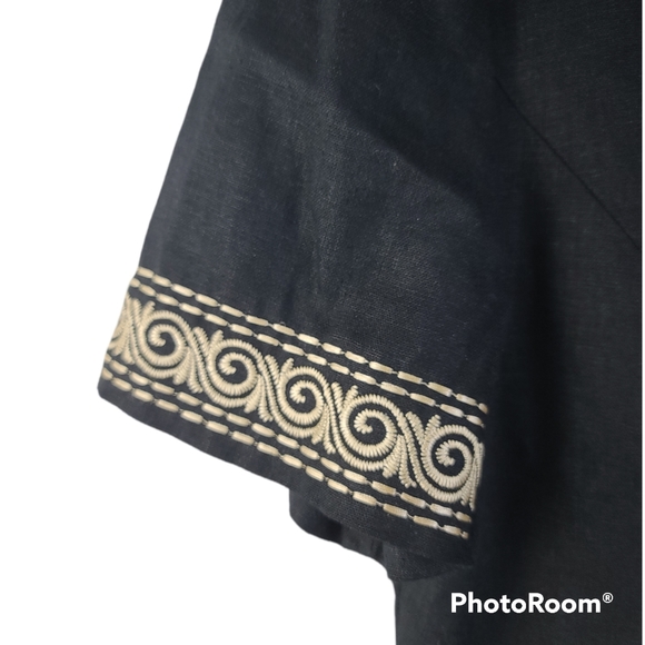 Coldwater Creek 2pc Black Sleeveless Sheath Dress & Short Sleeve Jacket Size 8 - Picture 5 of 15